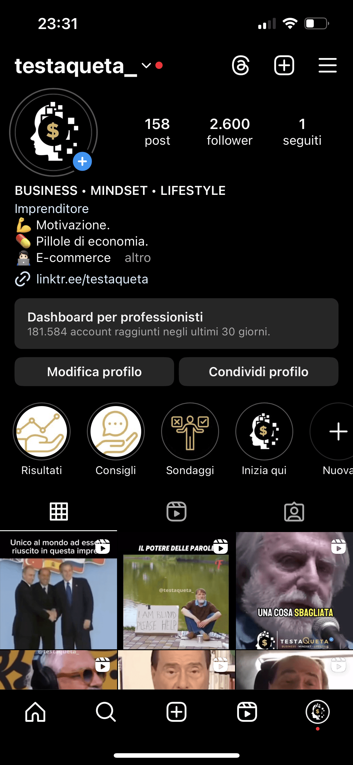 The profile as a product