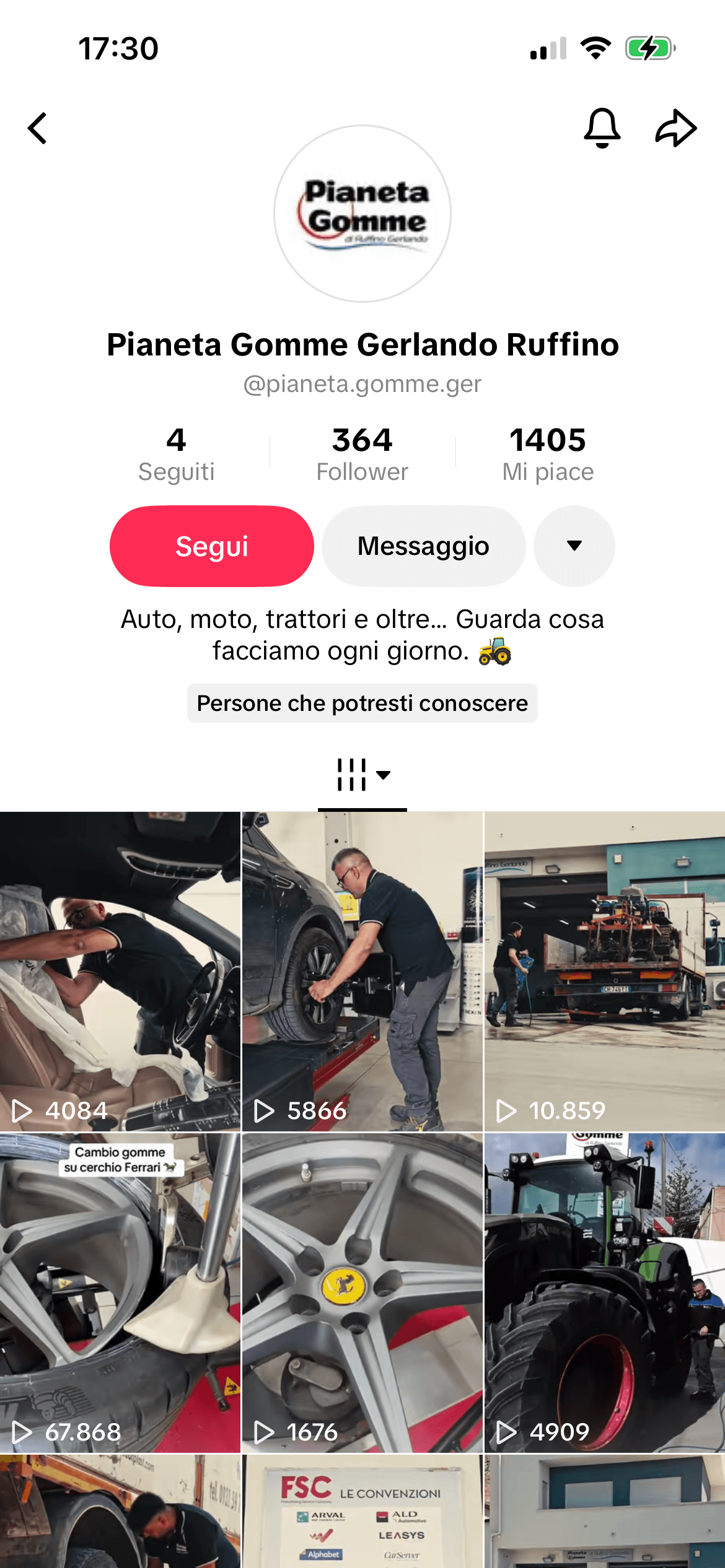 TikTok: 67K views for a local garage